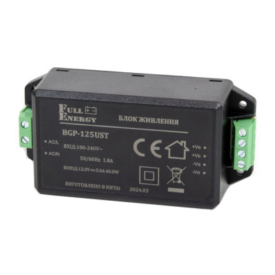 Блок питания Full Energy BGP-125UST 12 В / 5 А Блок питания Full Energy BGP-125UST 12 В / 5 А
